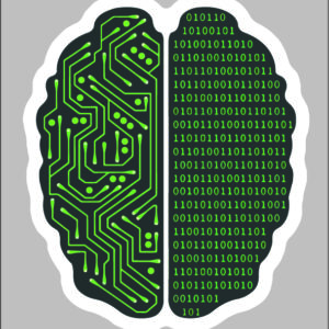 sticker binary brain