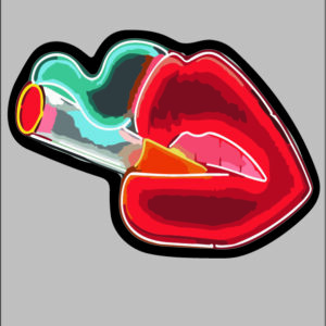 sticker smoking hot