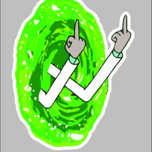 sticker rick being rick