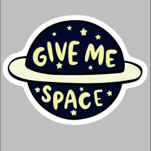 sticker give me space