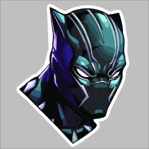 sticker blaak panther