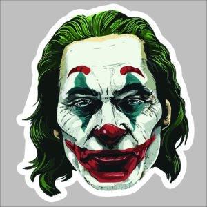 sticker the joker face
