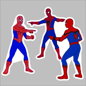 sticker spiderman meme