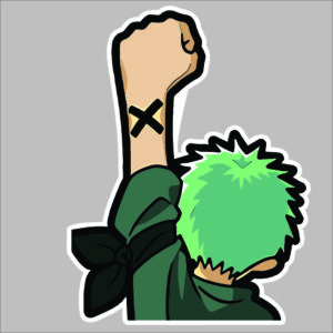 sticker one piece zoro emote