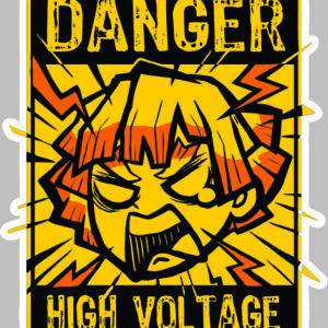 sticker demon slayer high voltage