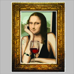 sticker cool monalisa