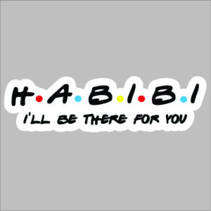 sticker habibi friends themed
