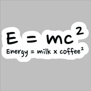 sticker e=mc**2