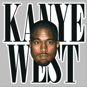 sticker kanye west icon