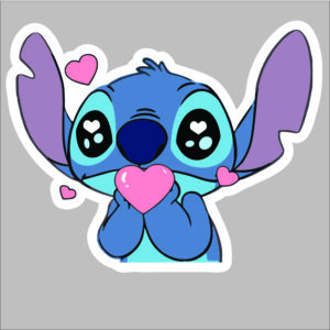 sticker stitch heart