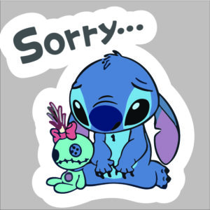 sticker stitch sorry