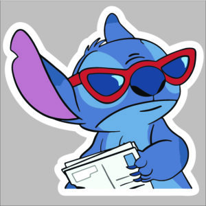 sticker sunglasses stitch