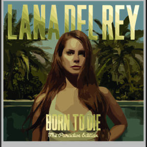 sticker lana del rey born to die