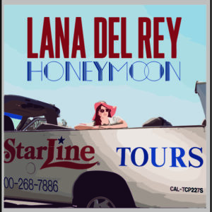 sticker lana del rey honeymoon
