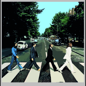 sticker the beatles abbey road