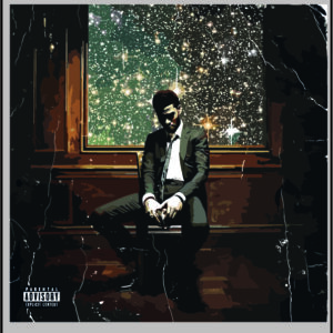 sticker kid cudi man on the moon II
