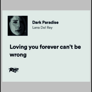 sticker lana del rey loving u forever