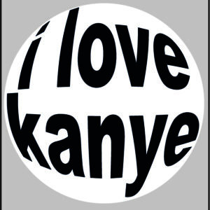 sticker I love kanye