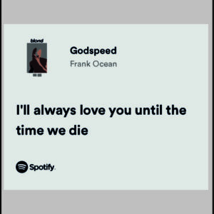 sticker frank ocean ill always love you