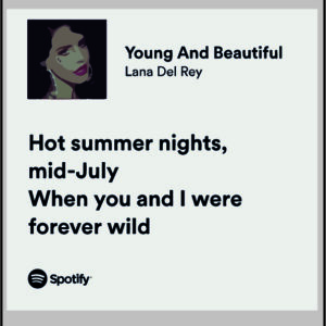 sticker lana del rey hot summer nights